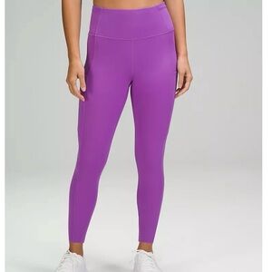 Lululemon Fast and Free High-Rise Crop - Purple